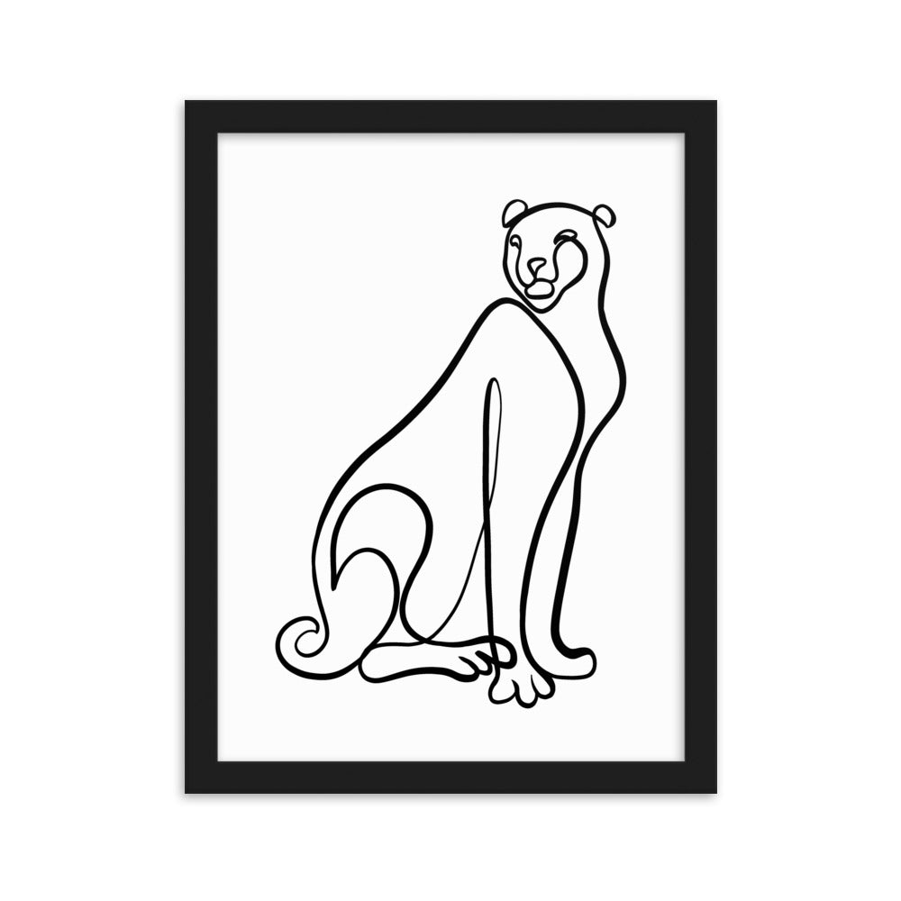 The Cheetah - Framed Art Print