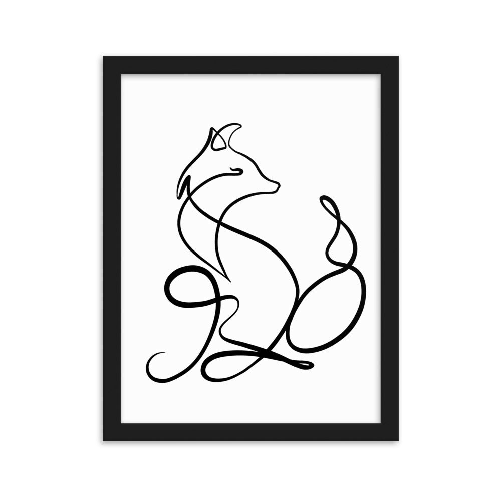 The Fox - Framed Art Print