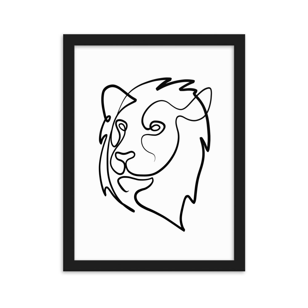 The Lion - Framed Art Print