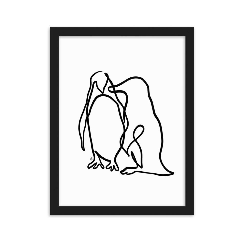 The Penguins - Framed Art Print