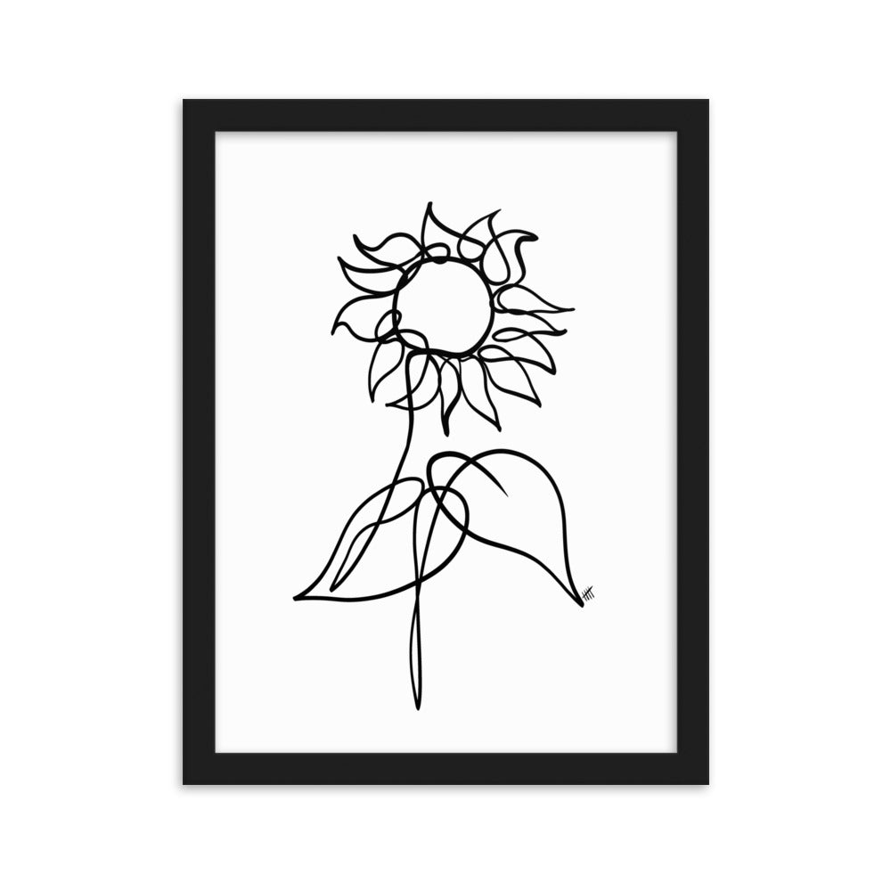 The Sunflower - Framed Art Print