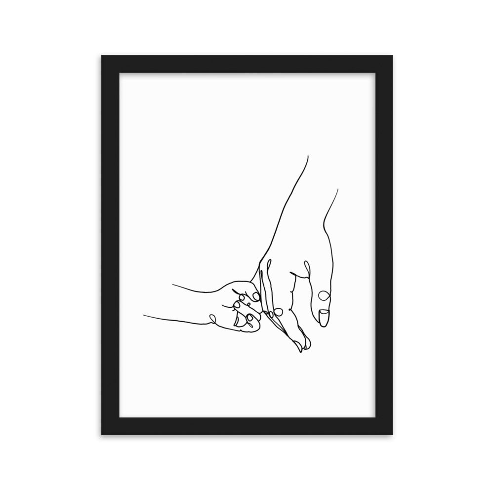 Mother and Daughter - Framed Art Print