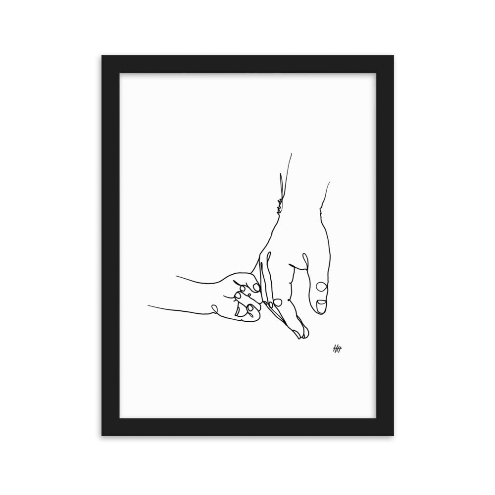 Father and Daughter - Framed Art Print