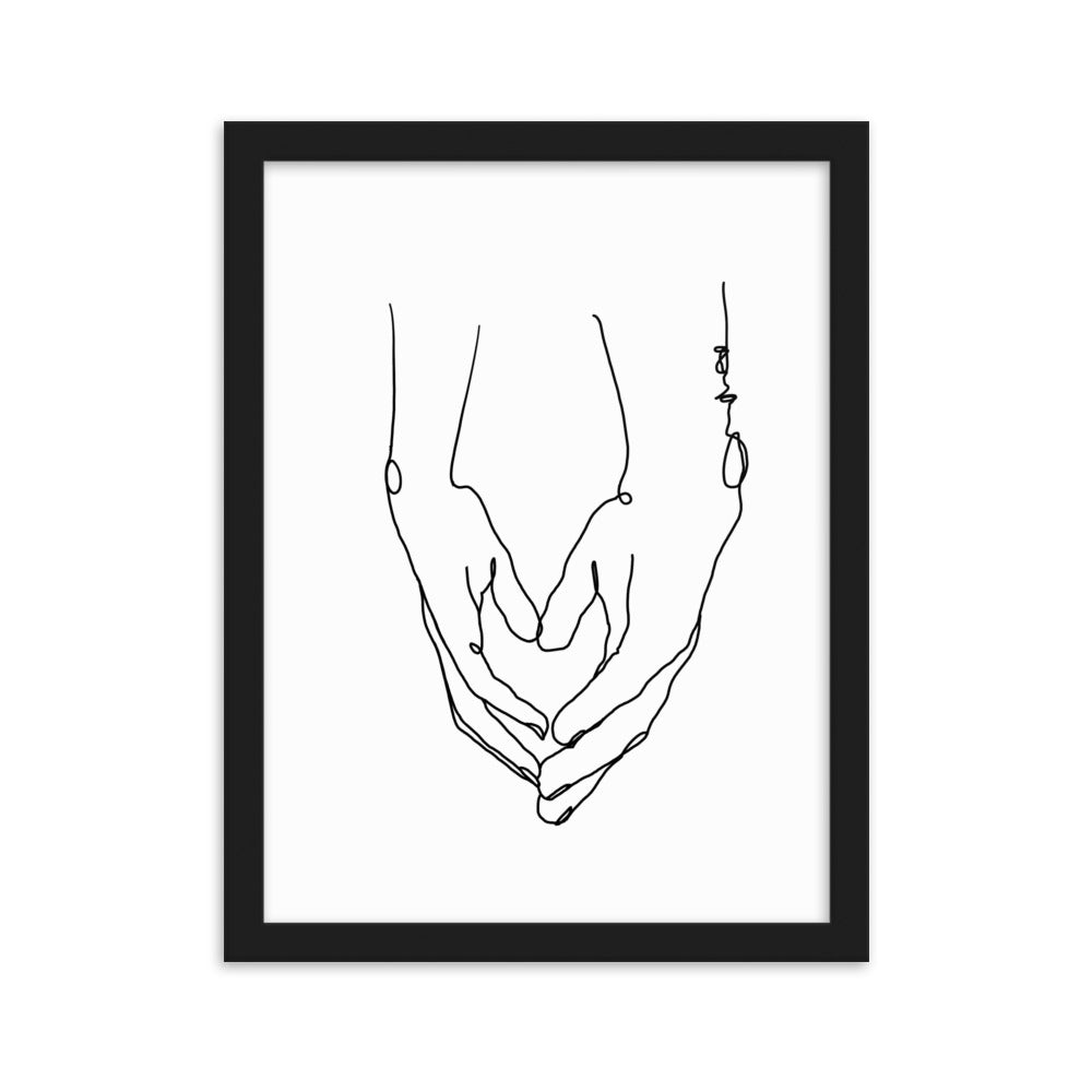 Heart in Your Hands - Framed Art Print