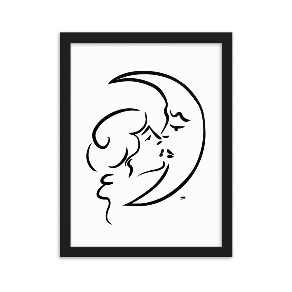 The Moon and I - Framed Art Print