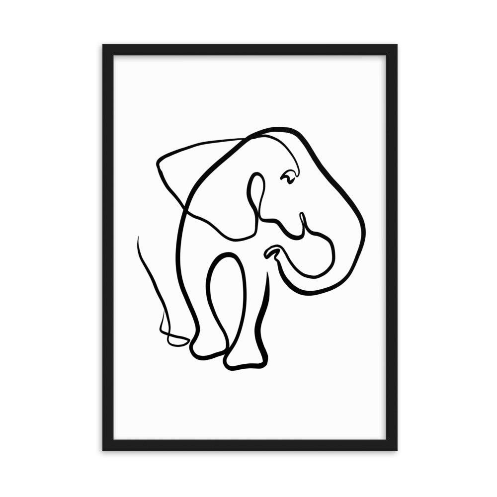 The Elephant I - Framed Art Print