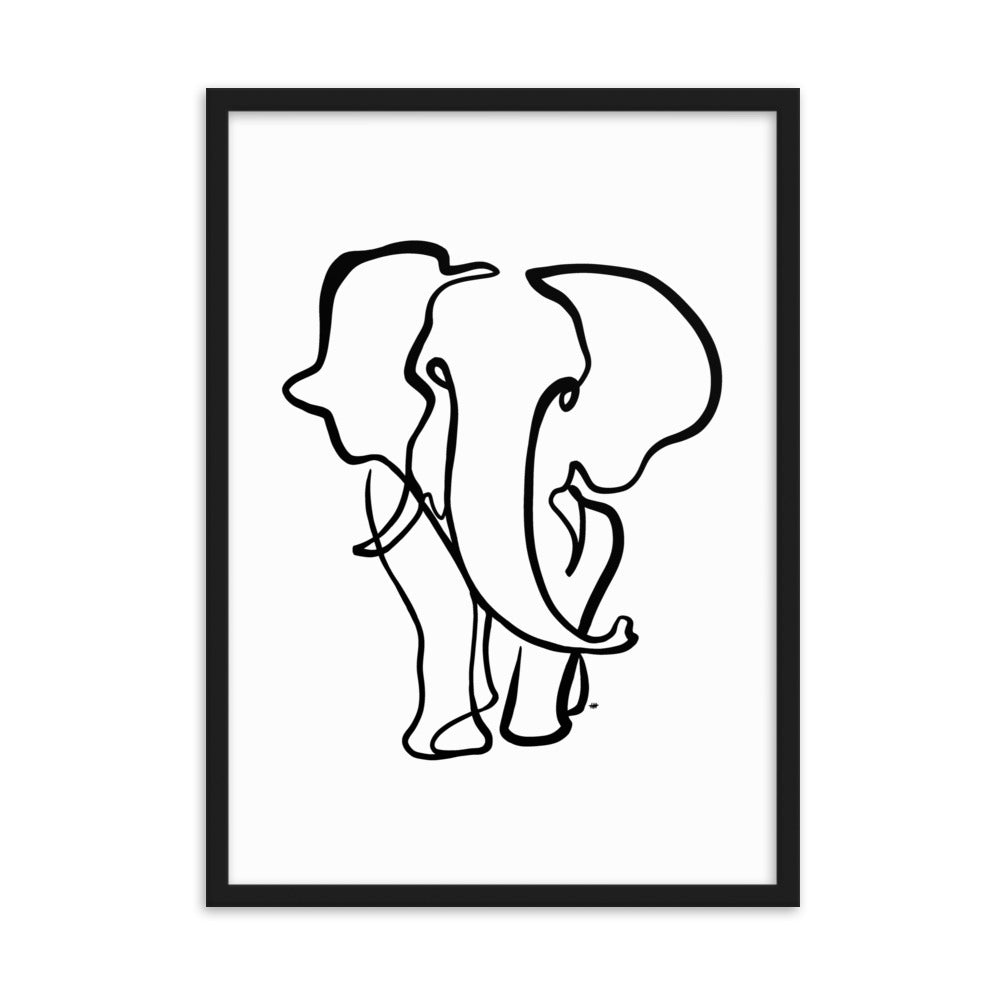 The Elephant II - Framed Art Print