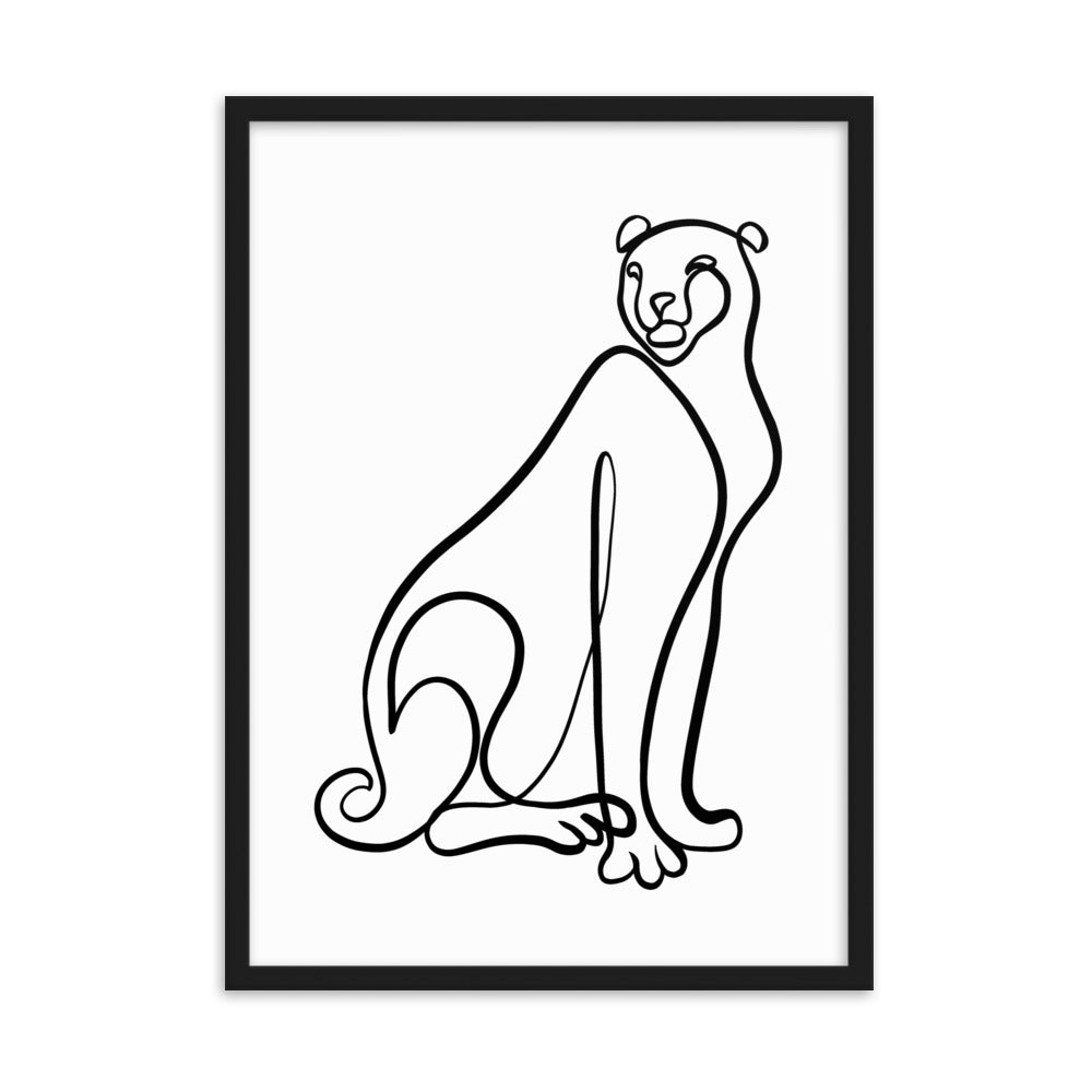 The Cheetah - Framed Art Print