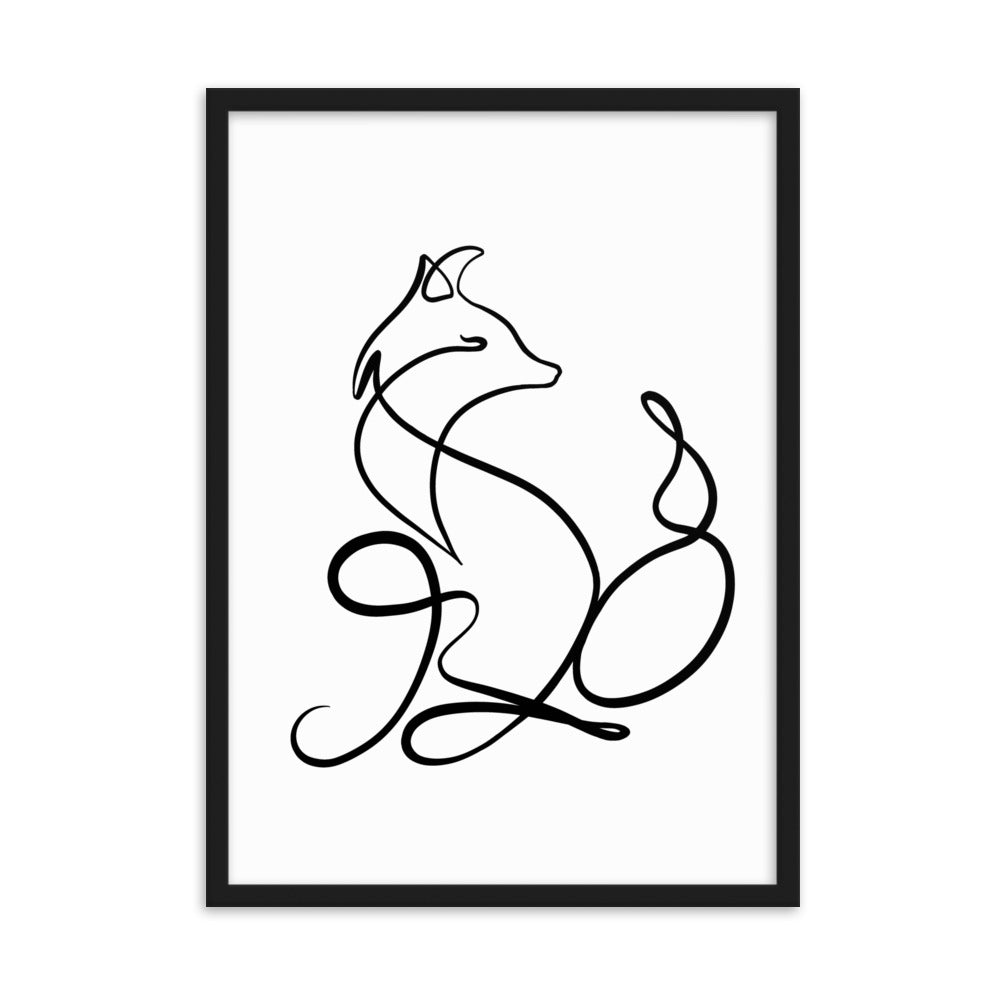 The Fox - Framed Art Print