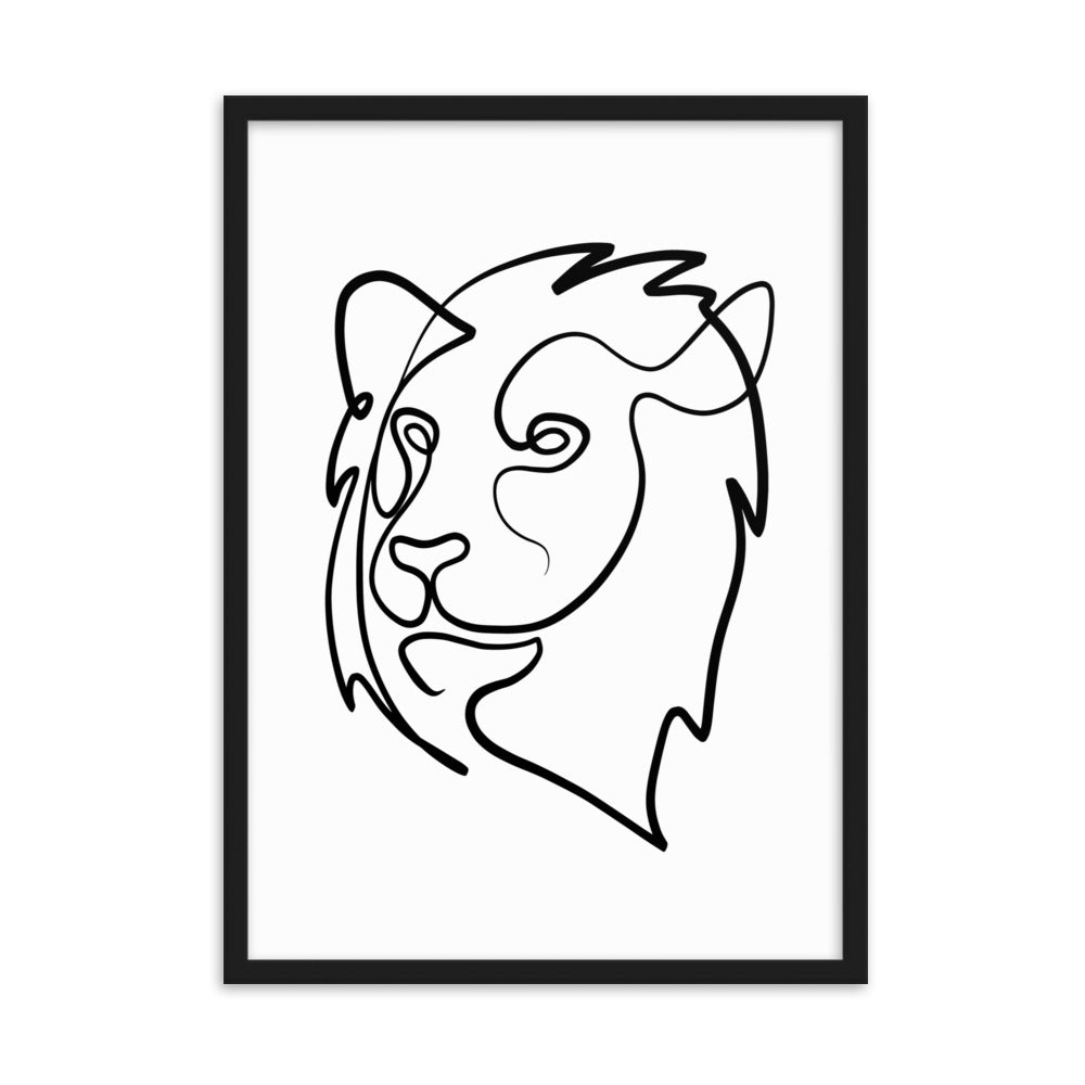 The Lion - Framed Art Print