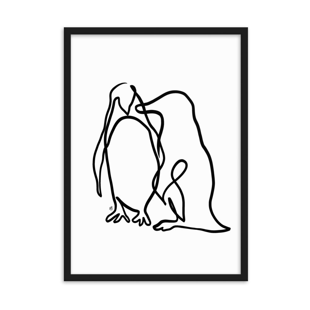 The Penguins - Framed Art Print