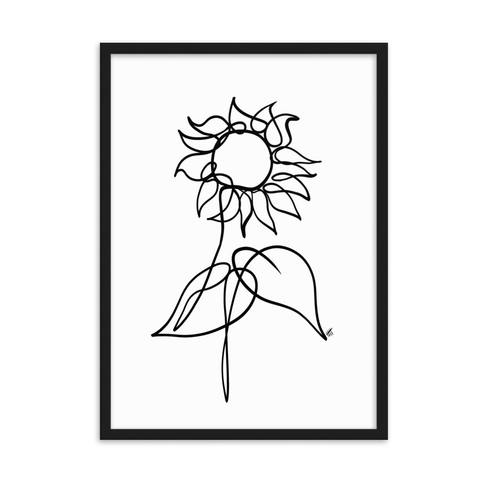 The Sunflower - Framed Art Print