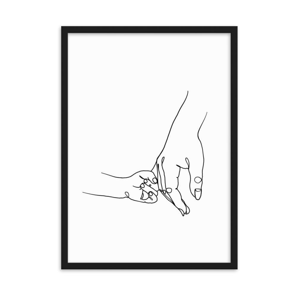 Mother and Daughter - Framed Art Print