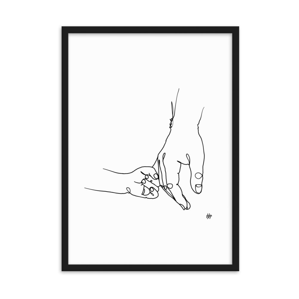 Father and Daughter - Framed Art Print
