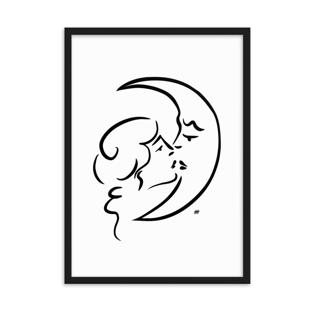 The Moon and I - Framed Art Print