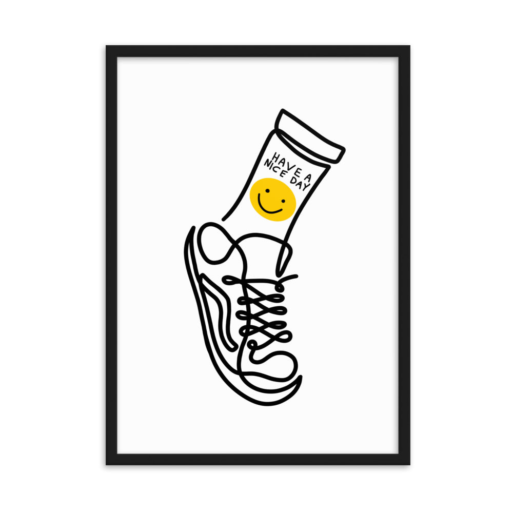 Have A Nice Day - Framed Art Print