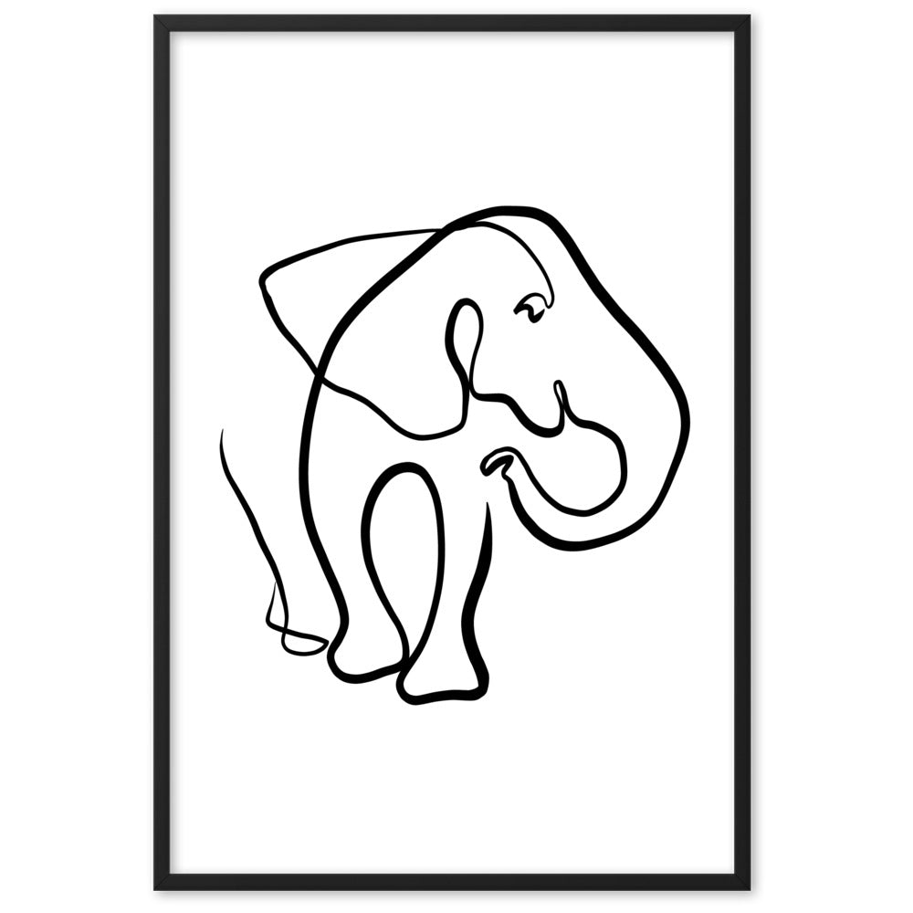 The Elephant I - Framed Art Print