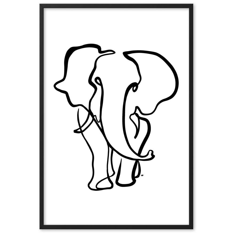 The Elephant II - Framed Art Print