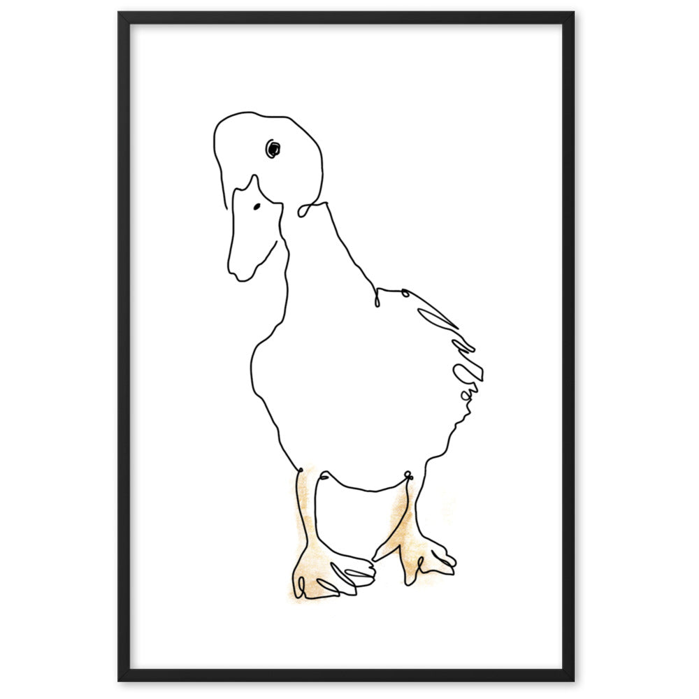 The Duck - Framed Art Print