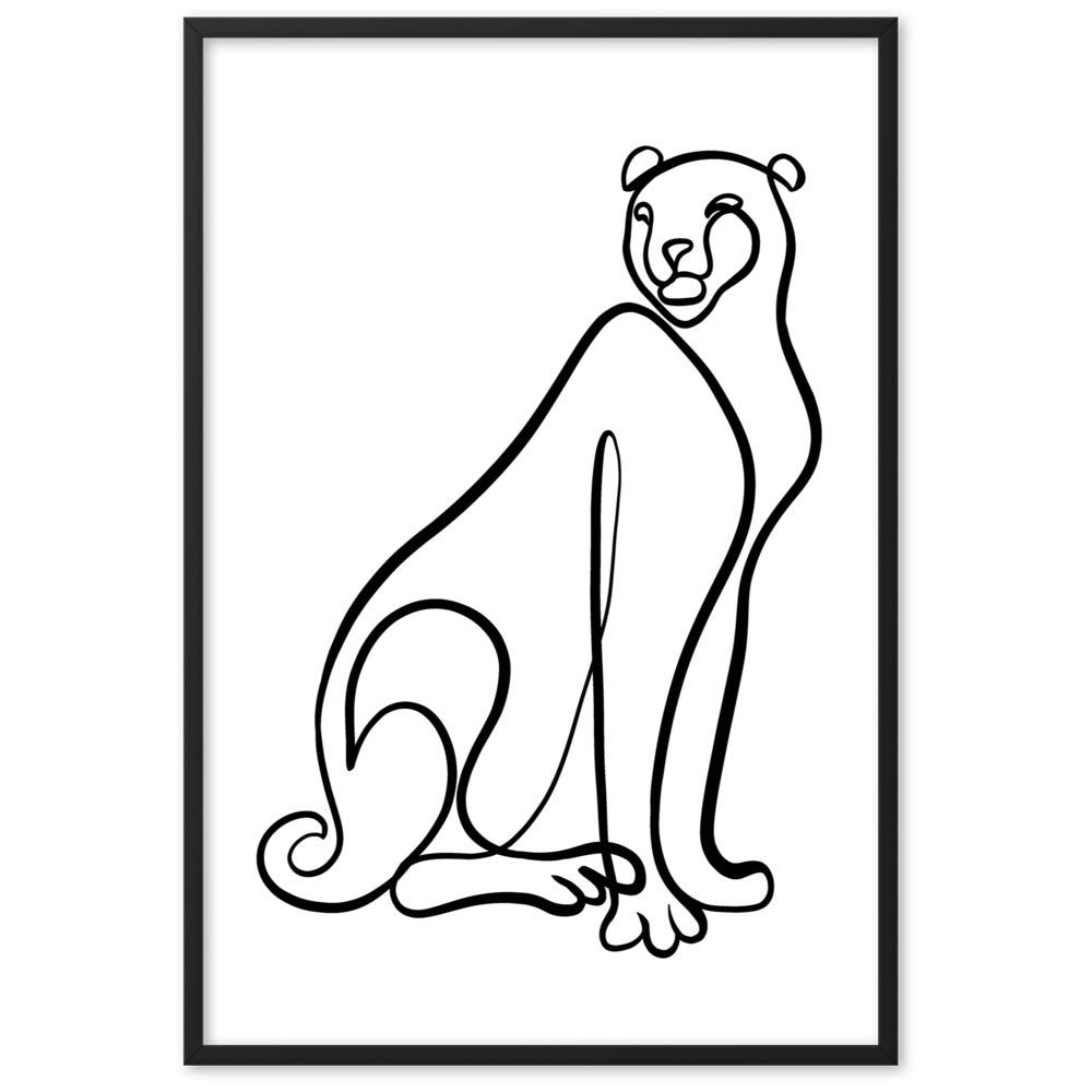 The Cheetah - Framed Art Print