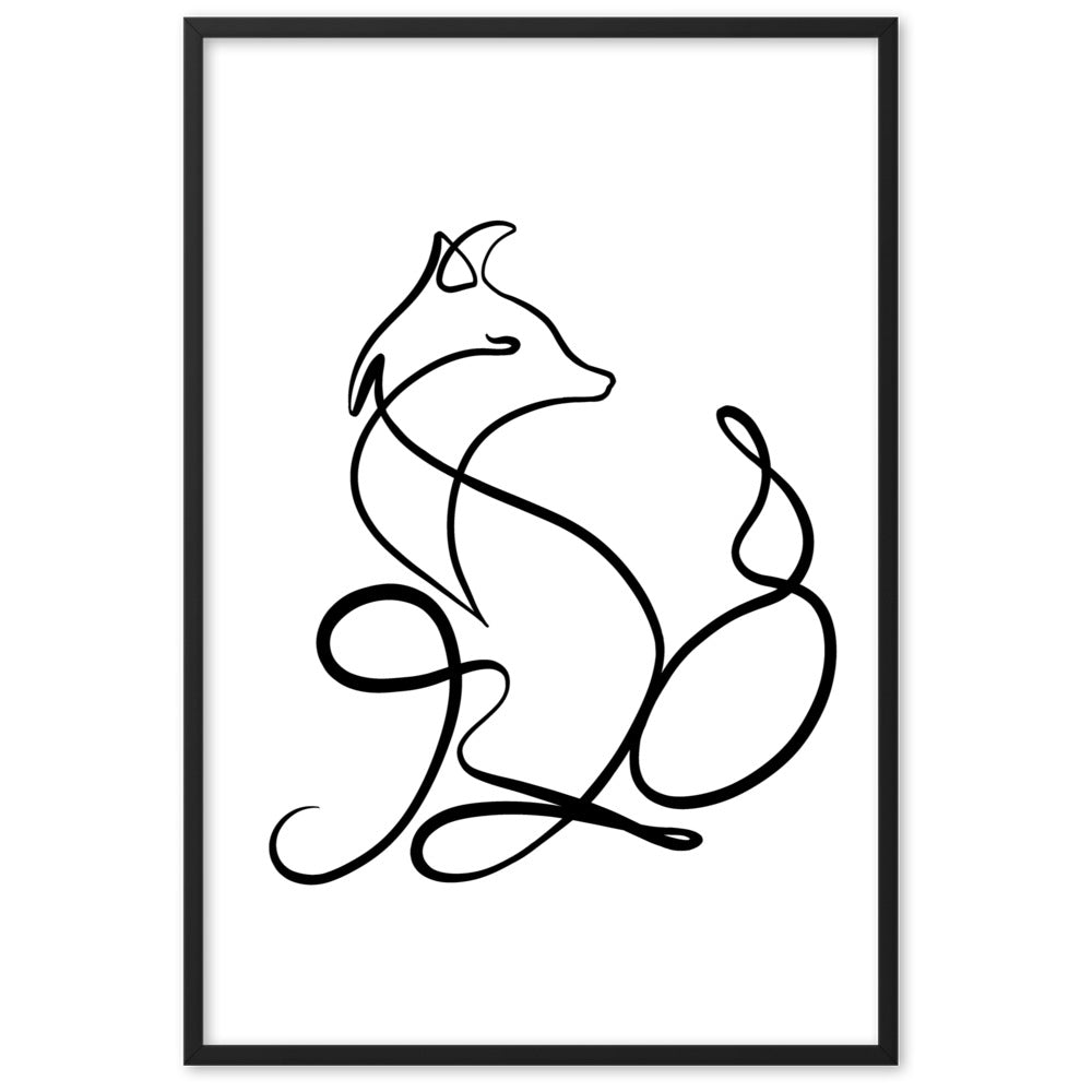 The Fox - Framed Art Print