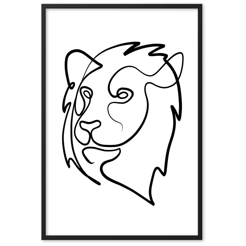 The Lion - Framed Art Print