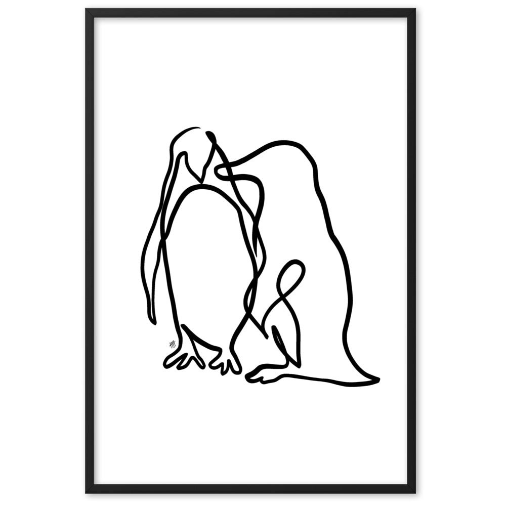 The Penguins - Framed Art Print