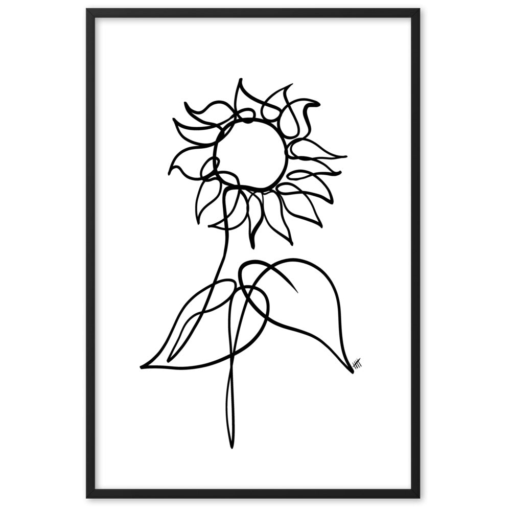 The Sunflower - Framed Art Print