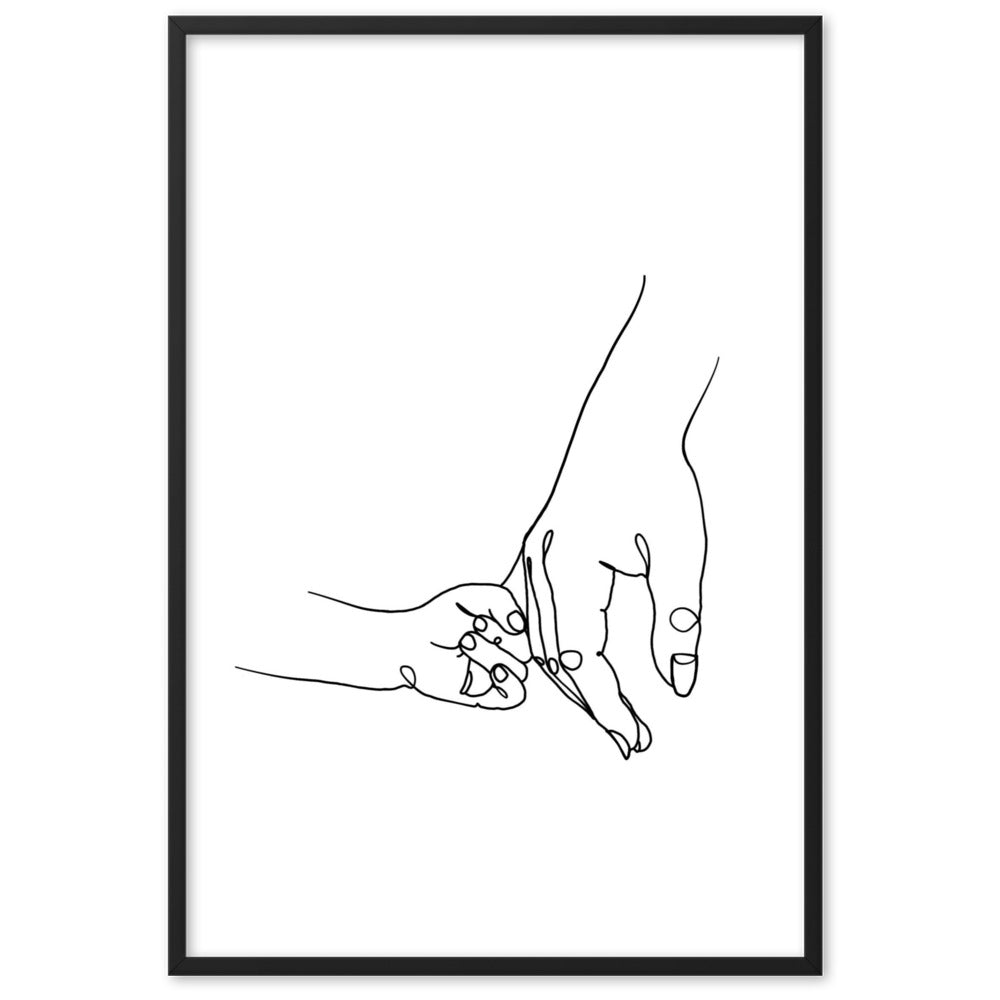 Mother and Daughter - Framed Art Print