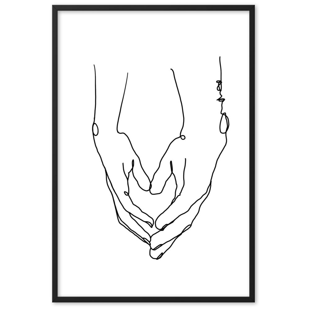 Heart in Your Hands - Framed Art Print