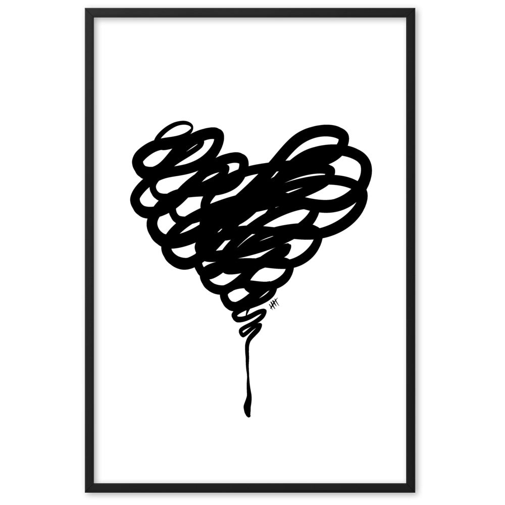 Messy Love - Framed Art Print