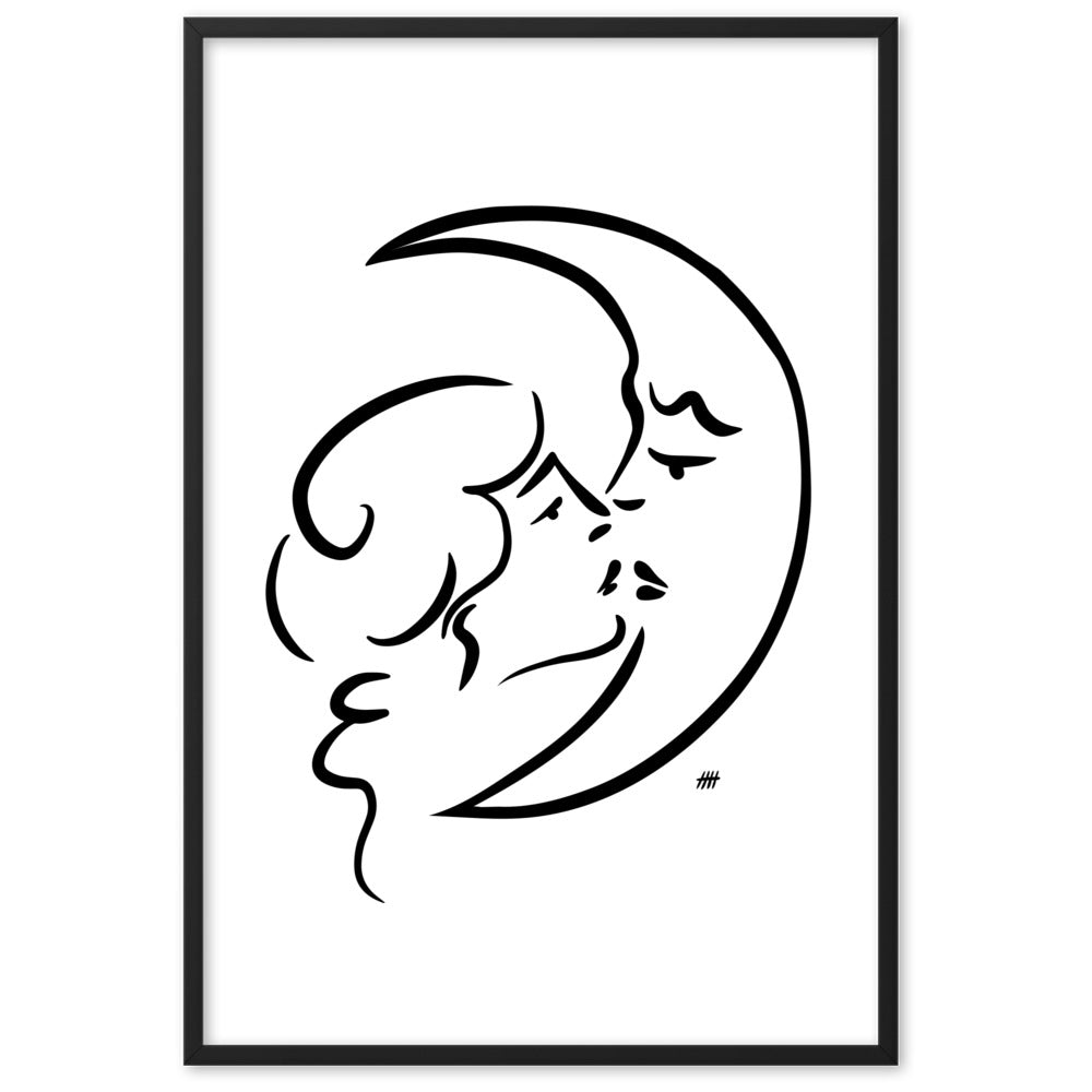 The Moon and I - Framed Art Print