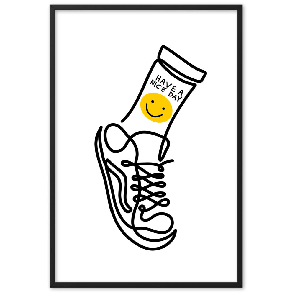 Have A Nice Day - Framed Art Print