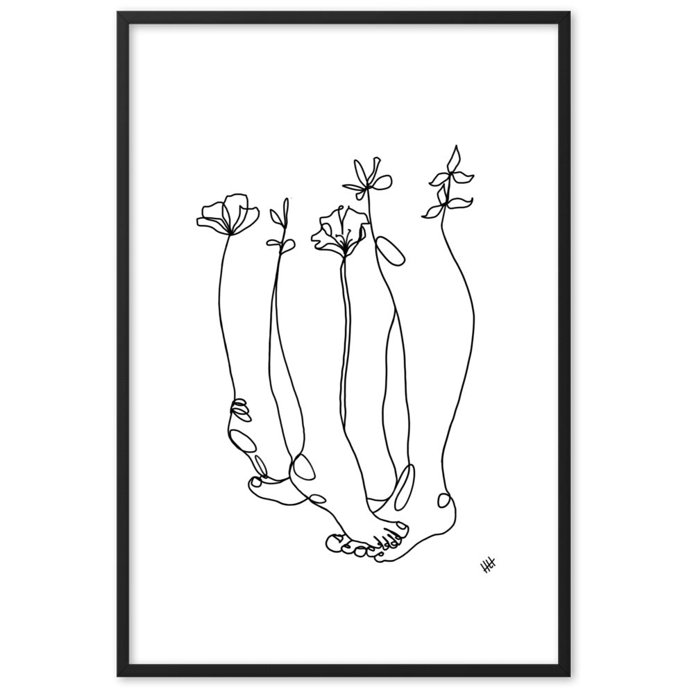 Tippy Toes - Framed Art Print