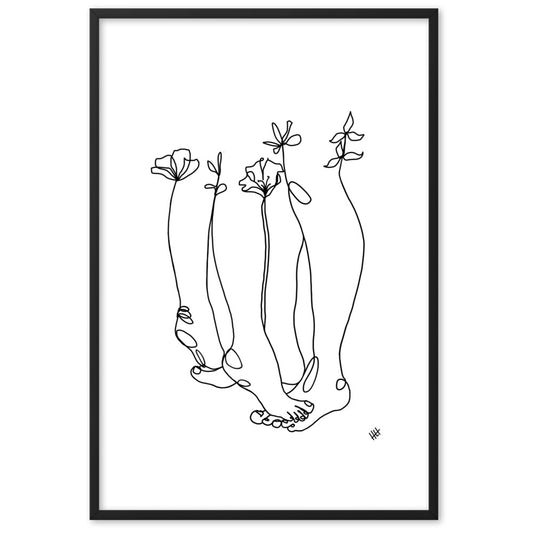Tippy Toes - Framed Art Print