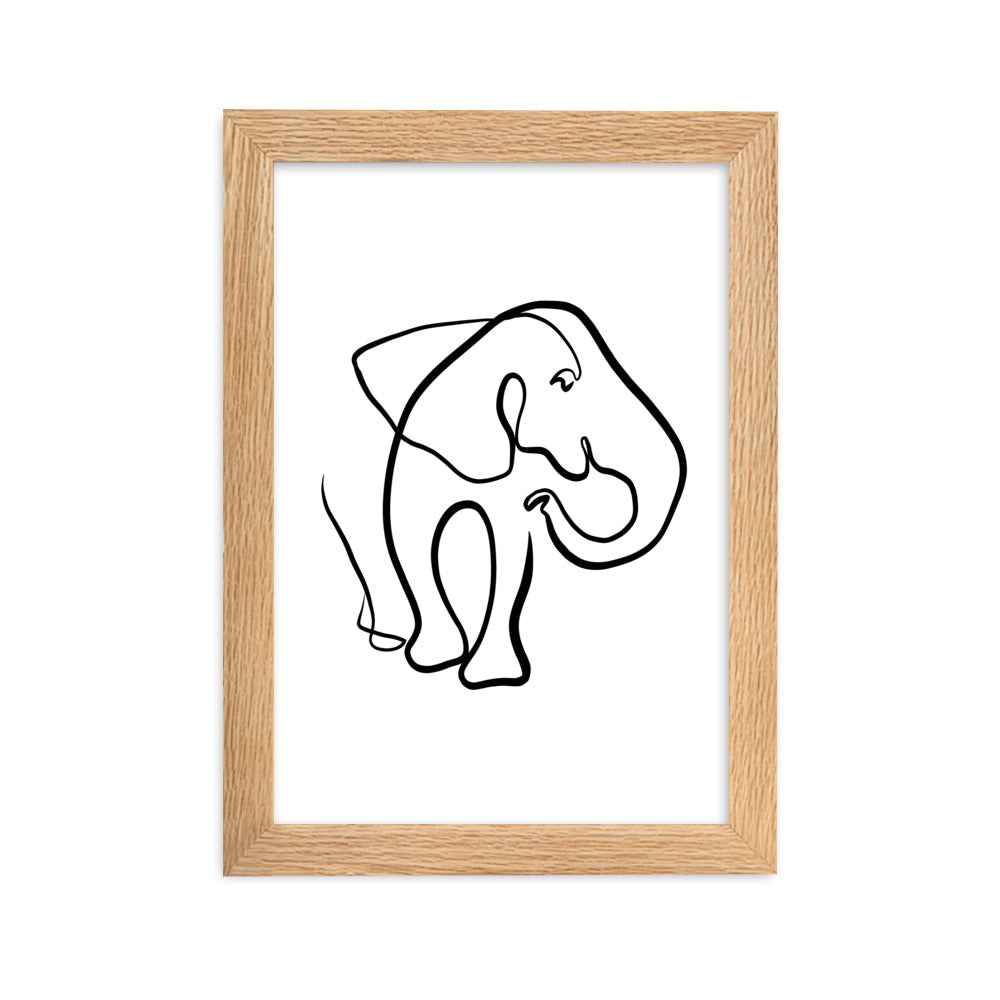 The Elephant I - Framed Art Print