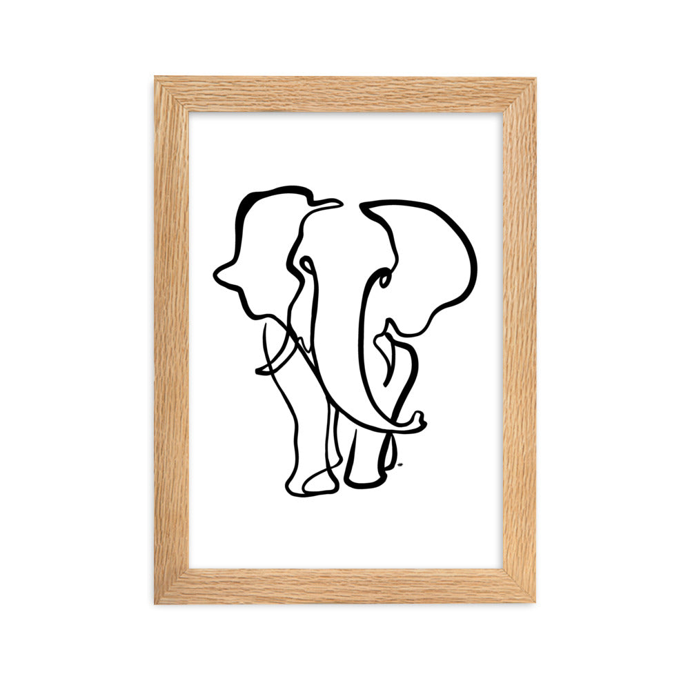 The Elephant II - Framed Art Print