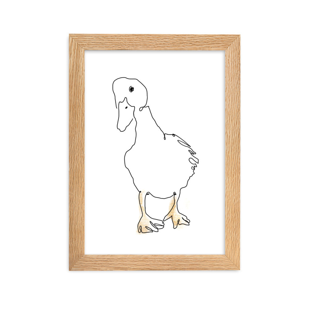 The Duck - Framed Art Print