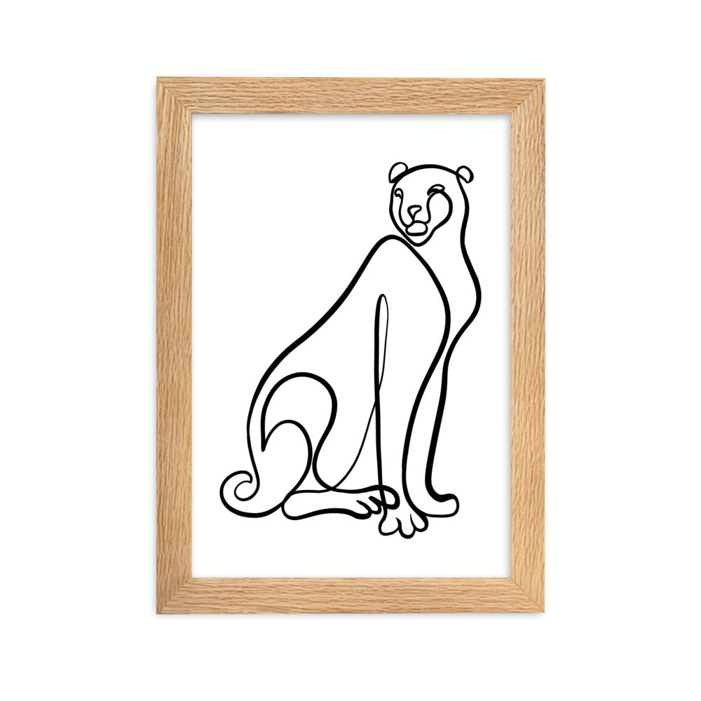 The Cheetah - Framed Art Print