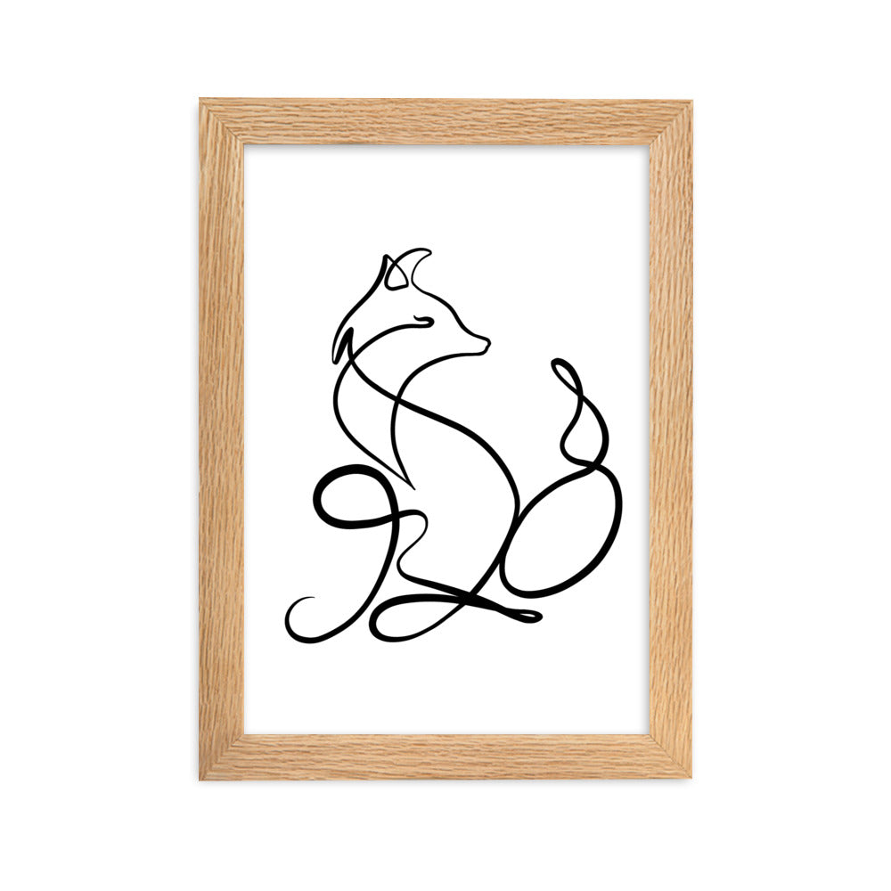 The Fox - Framed Art Print