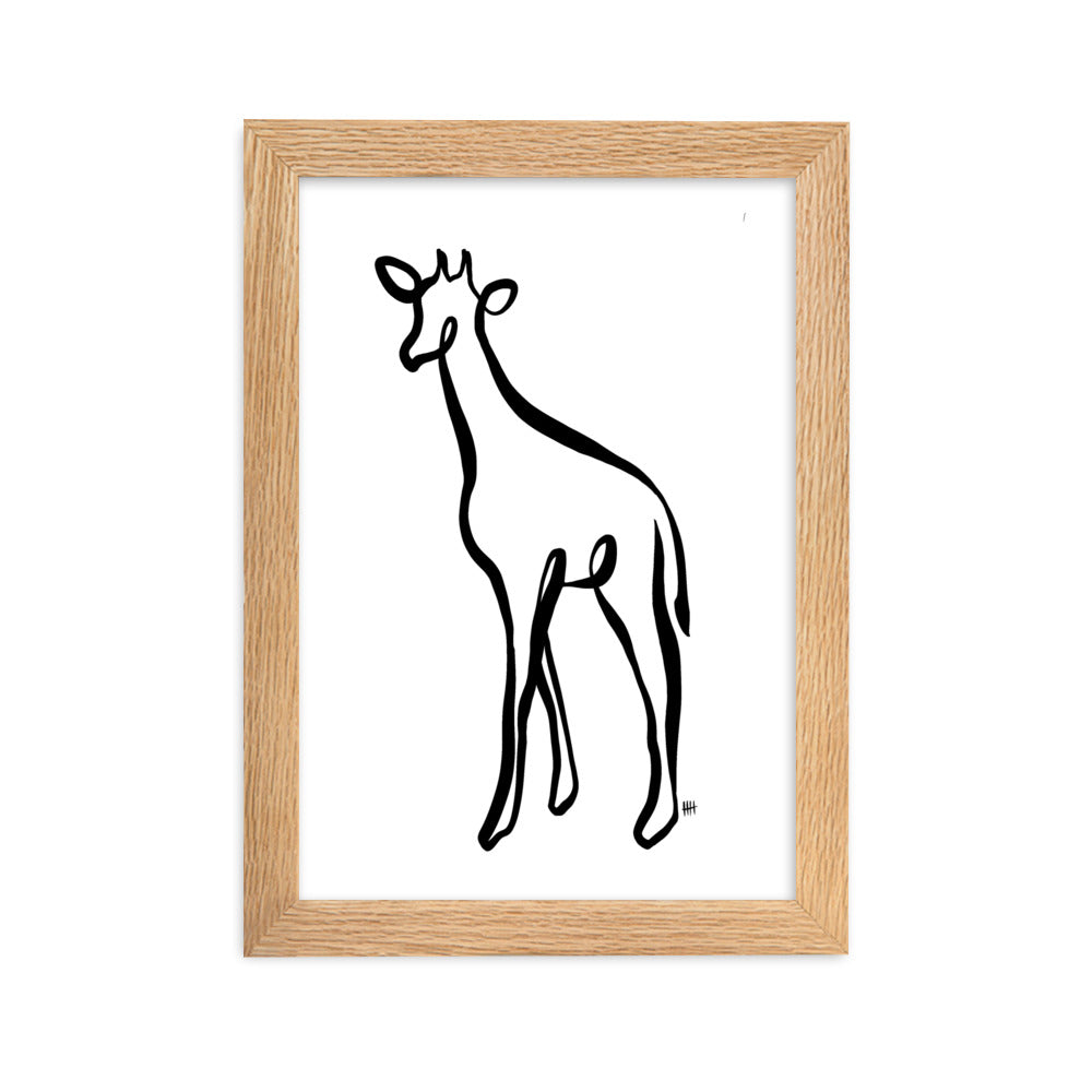 The Giraffe - Framed Art Print