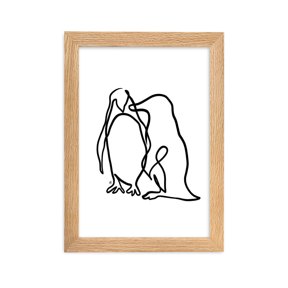 The Penguins - Framed Art Print