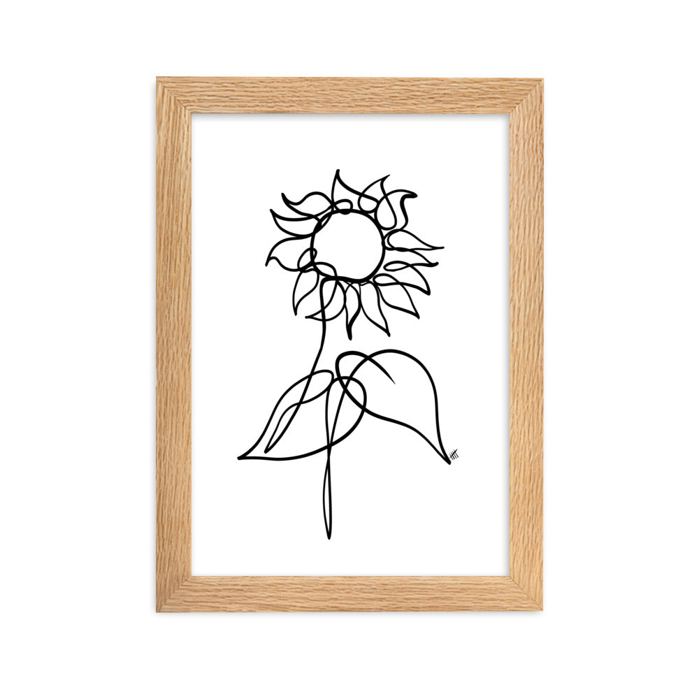 The Sunflower - Framed Art Print