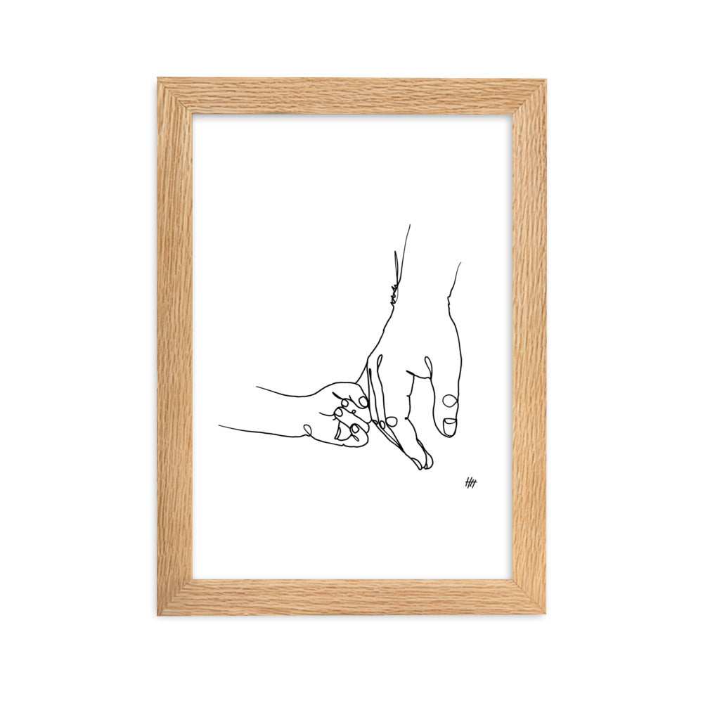 Father and Daughter - Framed Art Print