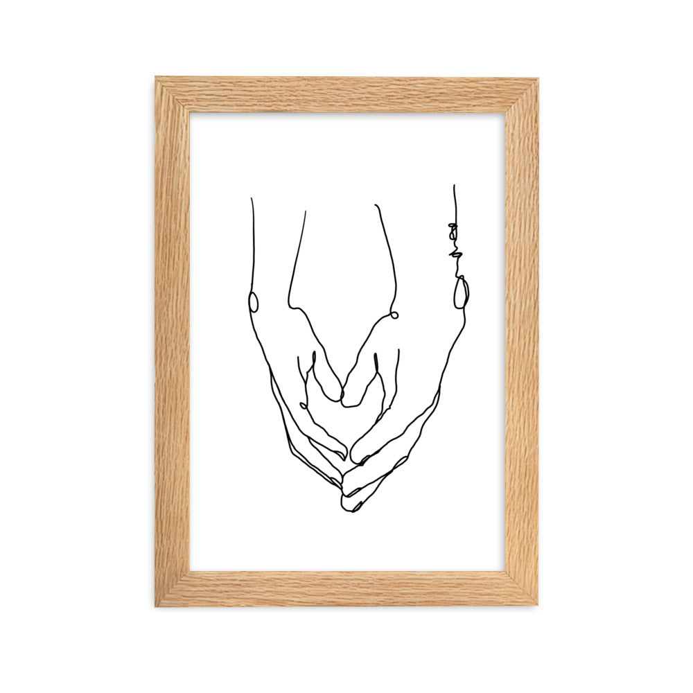Heart in Your Hands - Framed Art Print