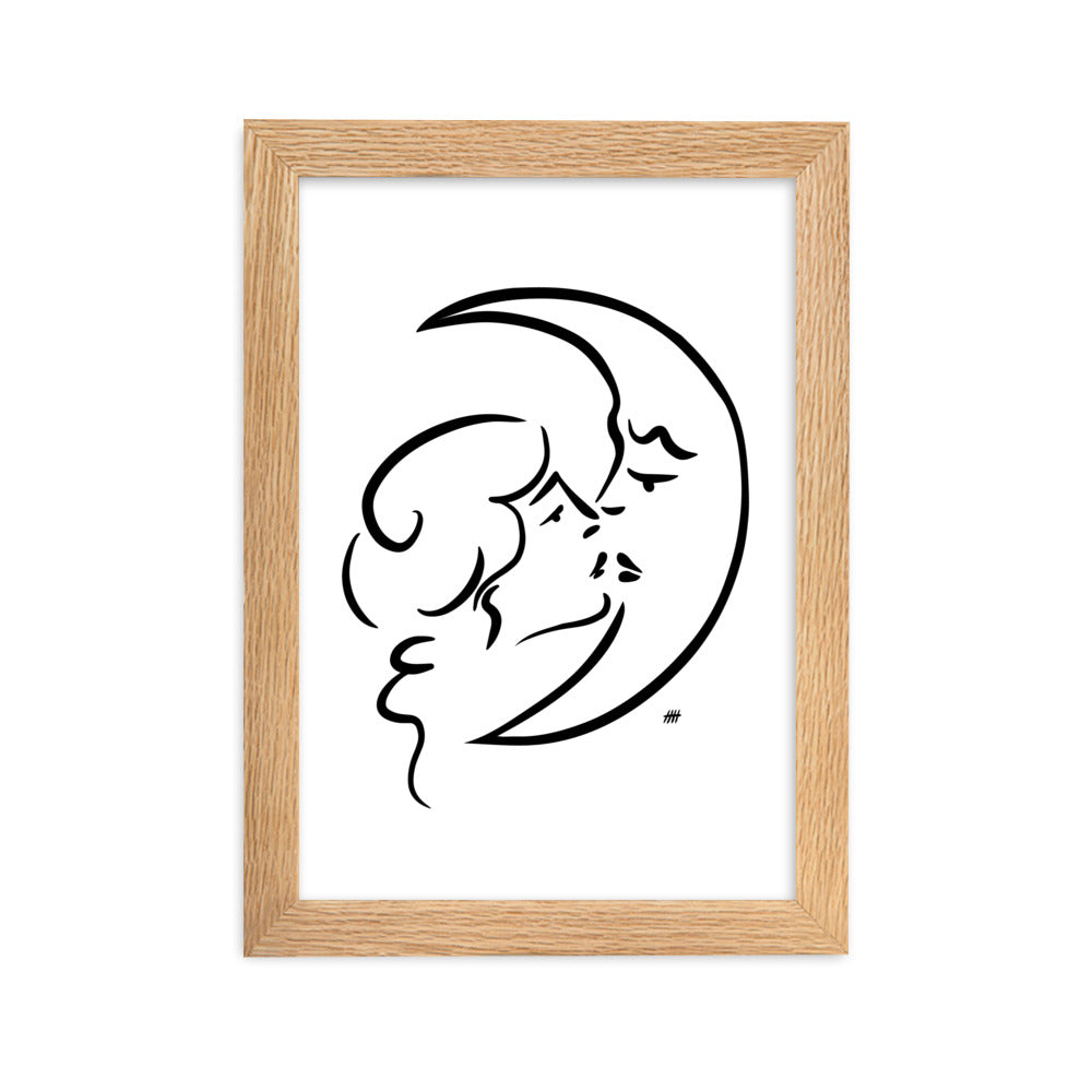 The Moon and I - Framed Art Print