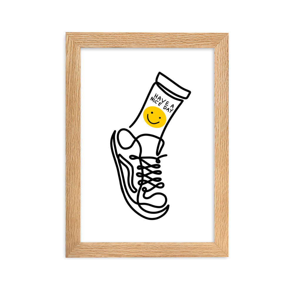Have A Nice Day - Framed Art Print