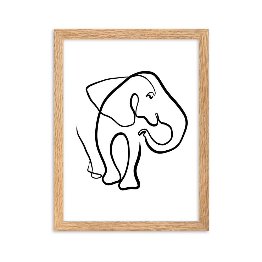 The Elephant I - Framed Art Print