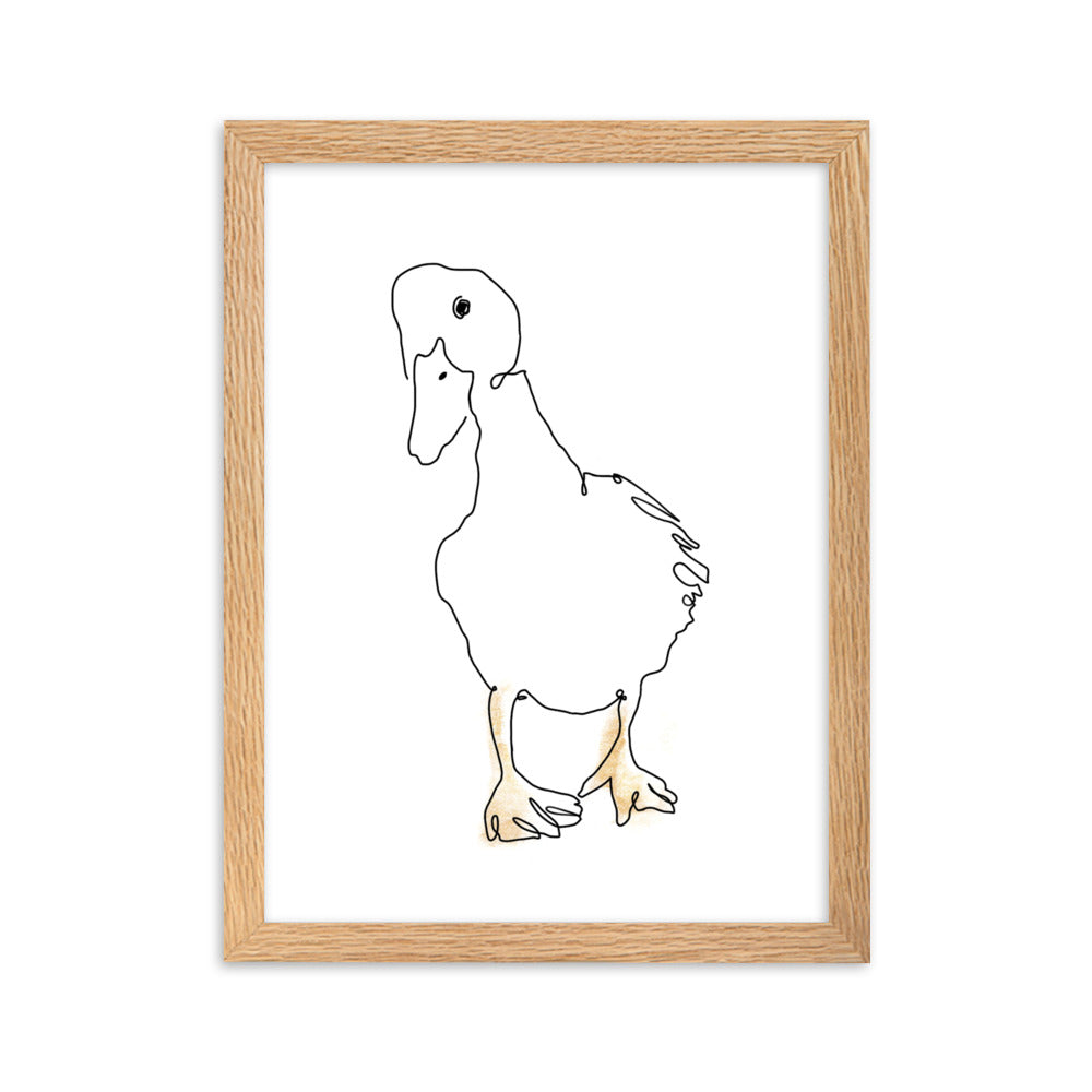 The Duck - Framed Art Print