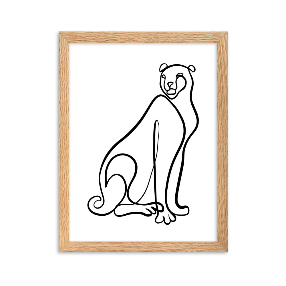 The Cheetah - Framed Art Print